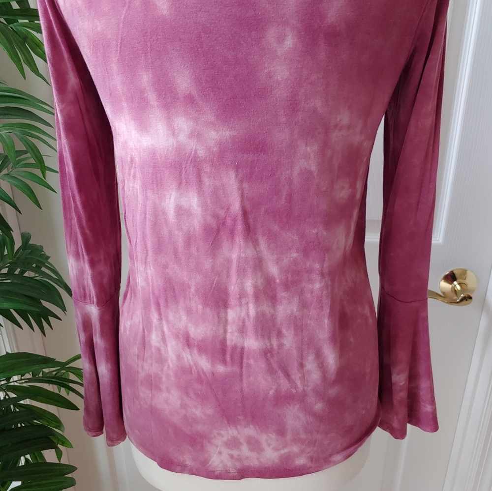 American Eagle Tie Dye Bell Sleeve Top - Picture 7 of 8